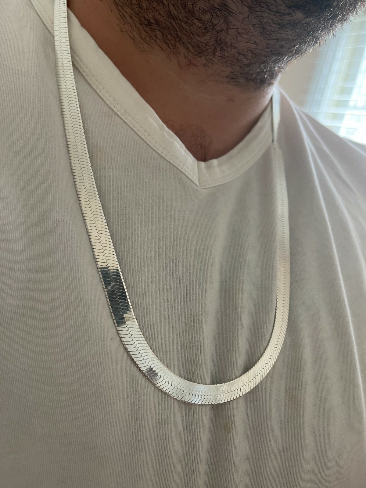 Solid 925 Sterling Silver Herringbone Chain Necklace 3-9mm 14″- 28″ Diamond Cut