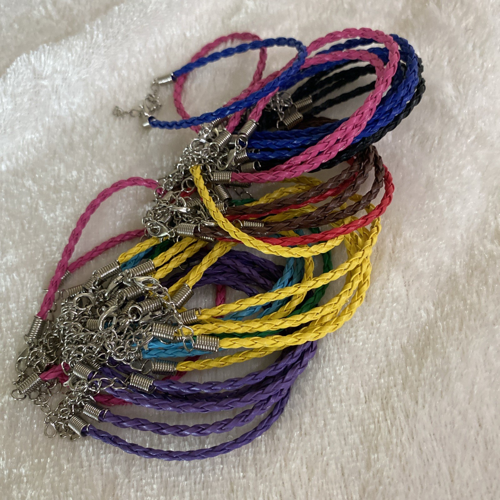 Bracelet Lot 34 Adjustable & Variety of Colors And Stackable Style