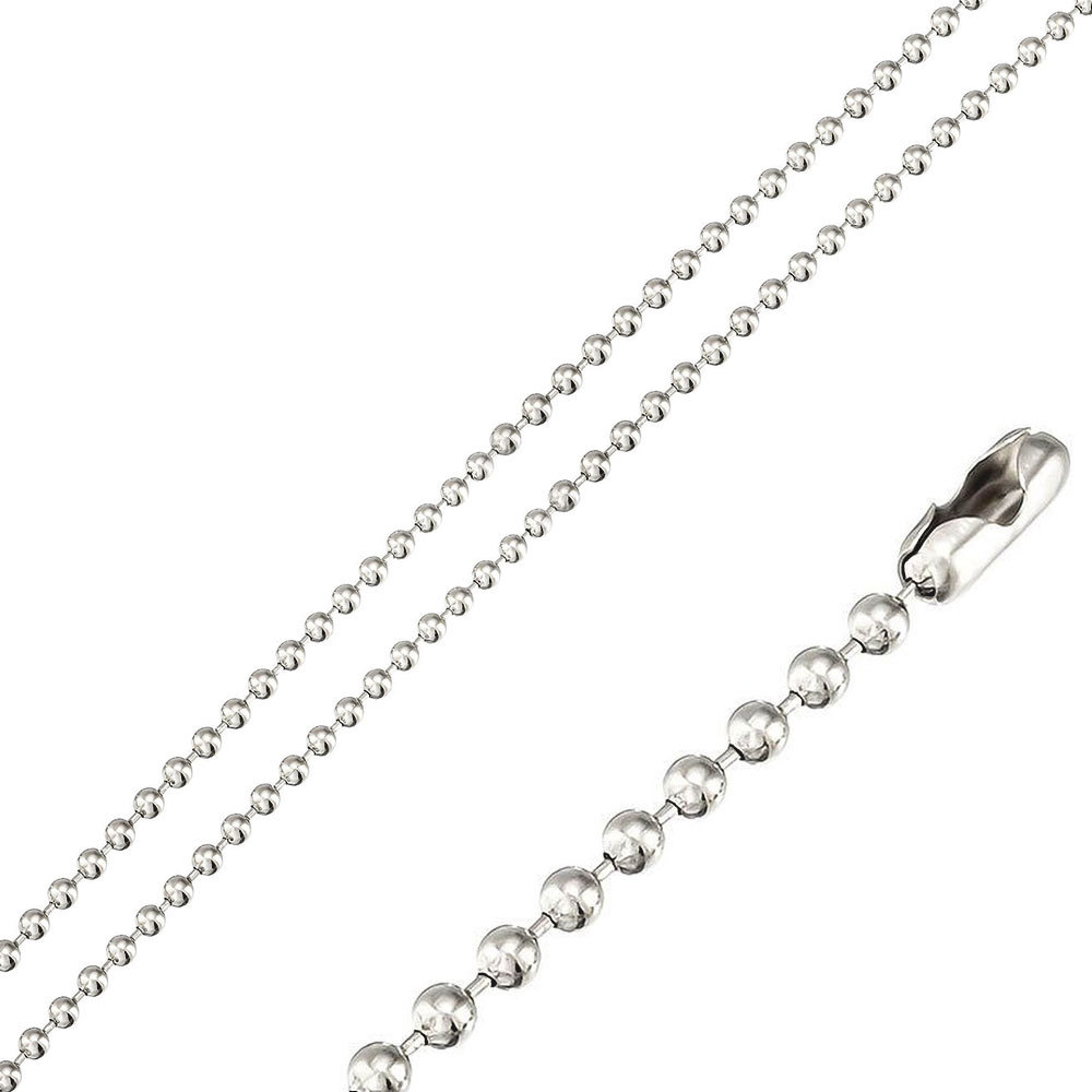 Stainless Steel Moon & Star Black CZ Stone Pendant, Free Bead Ball Chain