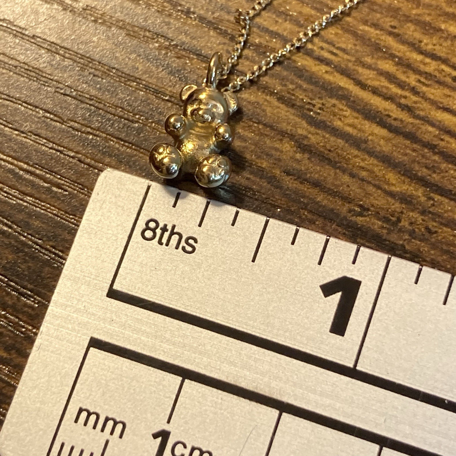 Hey Harper Bear With Me Mini Teddy Bear Necklace 17.7″ 3mm Waterproof TikTok Exc
