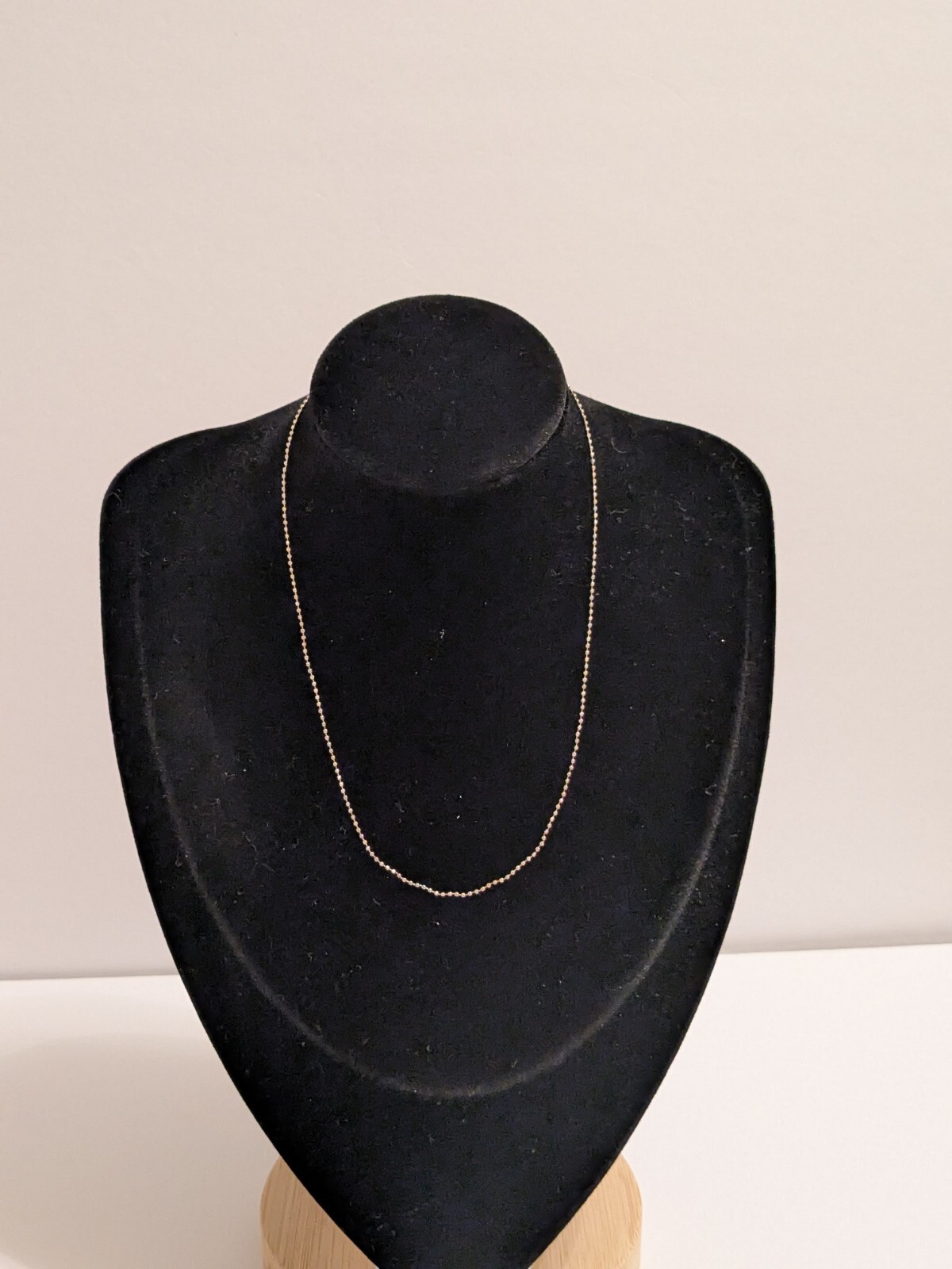 Silver Tone Ball Bead Chain Necklace By Adult Jewels. Minimalist. 15″.