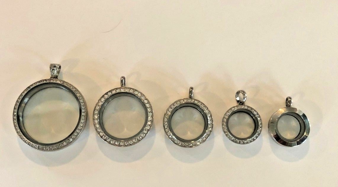 New Origami Owl Silver Living Locket w/ Crystals Christmas FREE SHIPPING