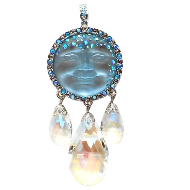 Kirks Folly CRYSTAL GODDESS SEAVIEW MOON MAGNETIC ENHANCER blue / silvertone