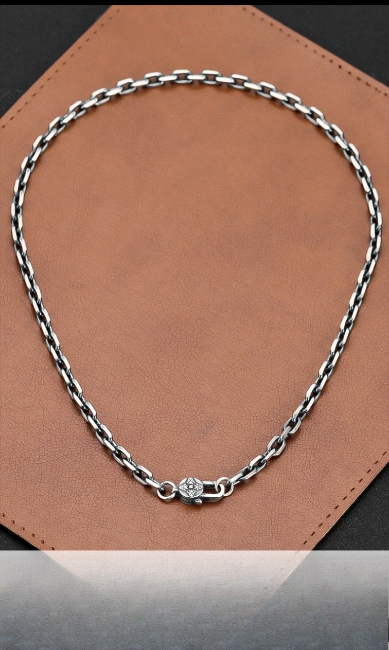 Artisan Cable Link Chain S925 Sterling Silver Heavyweight Men & Women Necklace