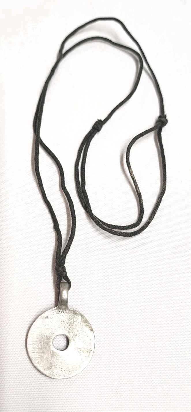 Zodiac Signs Pewter Pendant Charm Necklace Pewter Tone BlacK Cord Astrology