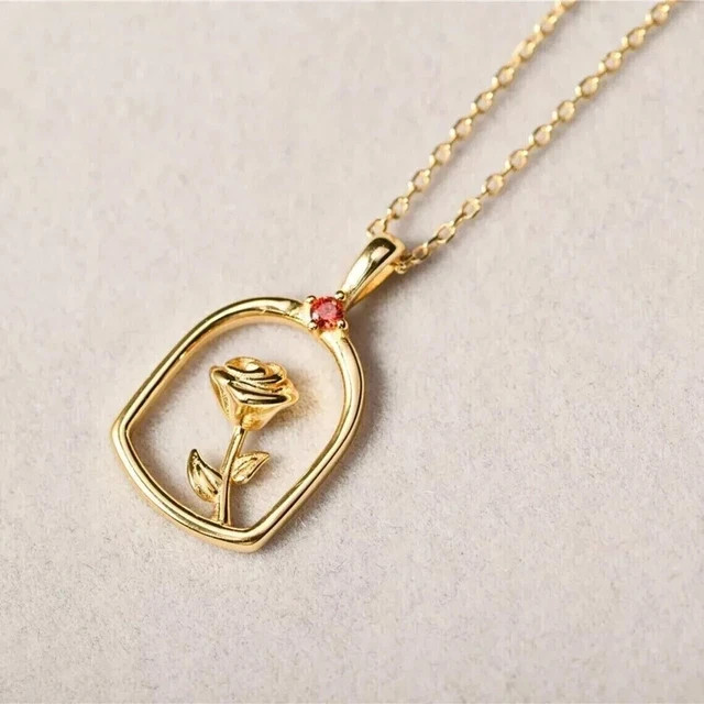 0.10Ct Round Cut Simulated Garnet Women s Beauty Pendant 14K Yellow Gold Plated