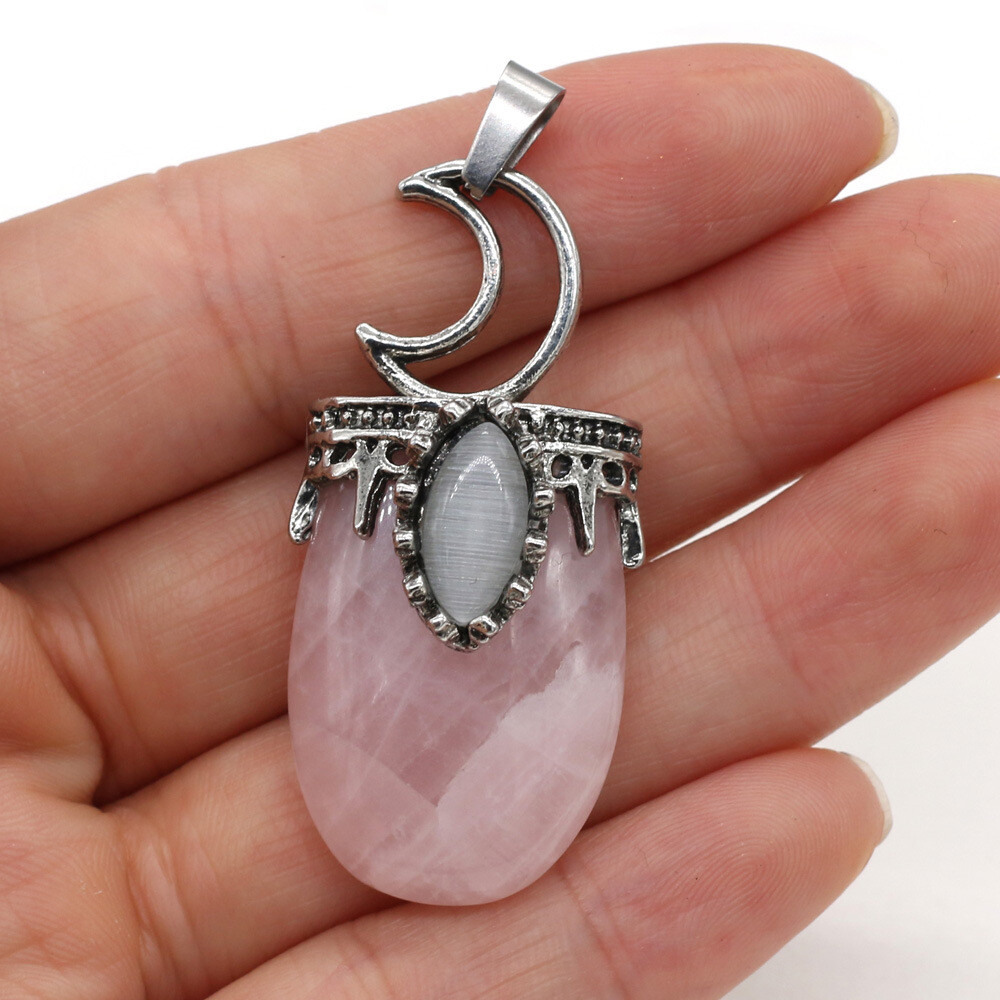 10pcs Tiger Eye Labradorite Vary Stone Pendants Reiki Healing Amulet Wholesale