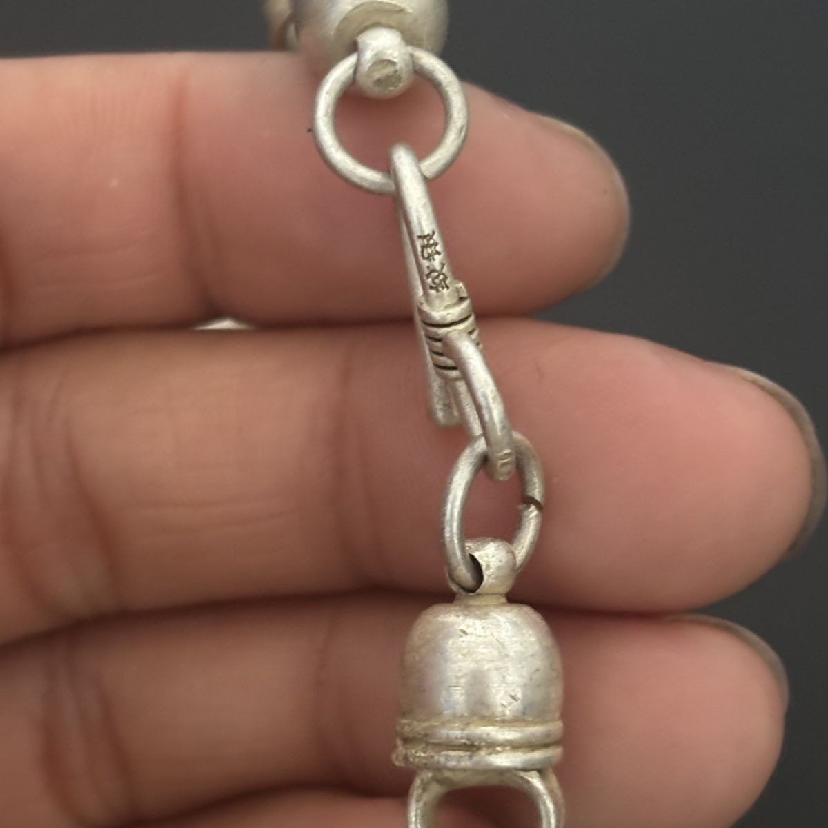 Tibetan Silver Necklace Nepalese Craft Chain Tibetan Silver Necklace 60CM