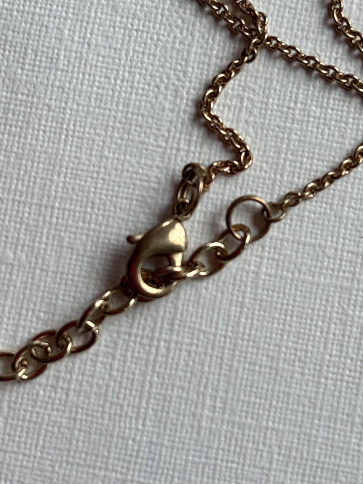 Miriam Haskell 3 Charm Necklace 18-20” Long, Perfume Bottle, Flower Pink Gem