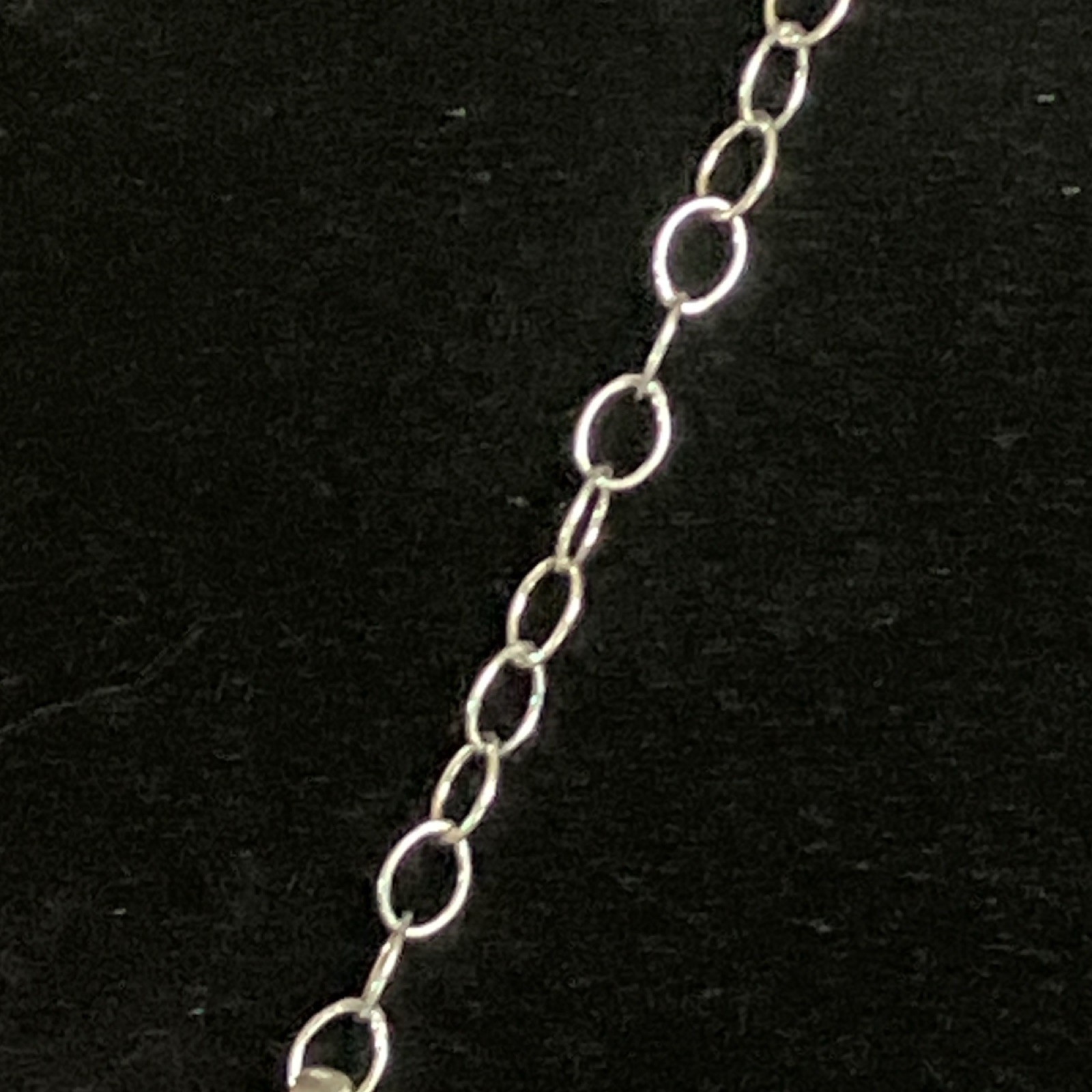 Delicate Pink Conch Triple Stone Pendant w Chain Necklace 18″ MM K8 925 Silver