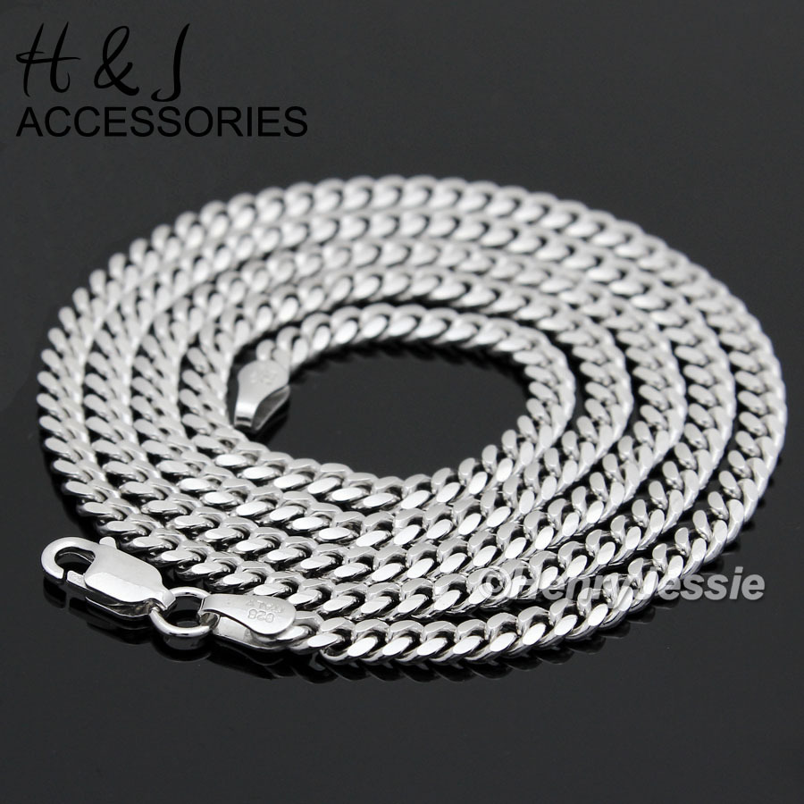 24″MEN 925 STERLING SILVER 2MM MIAMI CUBAN CURB LINK CHAIN NECKLACE*ASN4