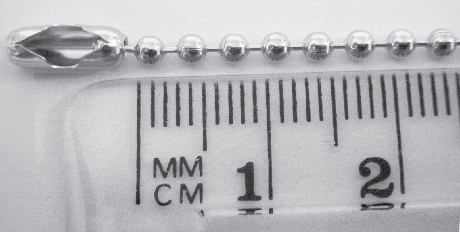 WHOLESALE LOT of 100 200 500 1000 BALL CHAIN NECKLACE 2.4mm 30″ Nickel Plated