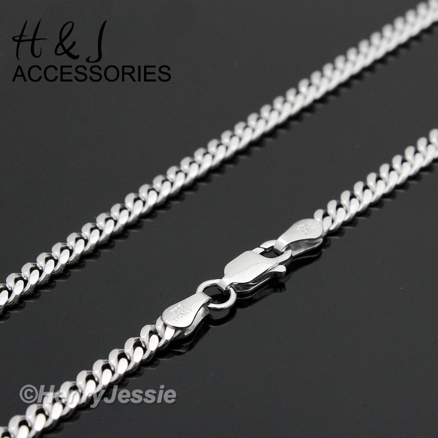24″MEN 925 STERLING SILVER 2MM MIAMI CUBAN CURB LINK CHAIN NECKLACE*ASN4