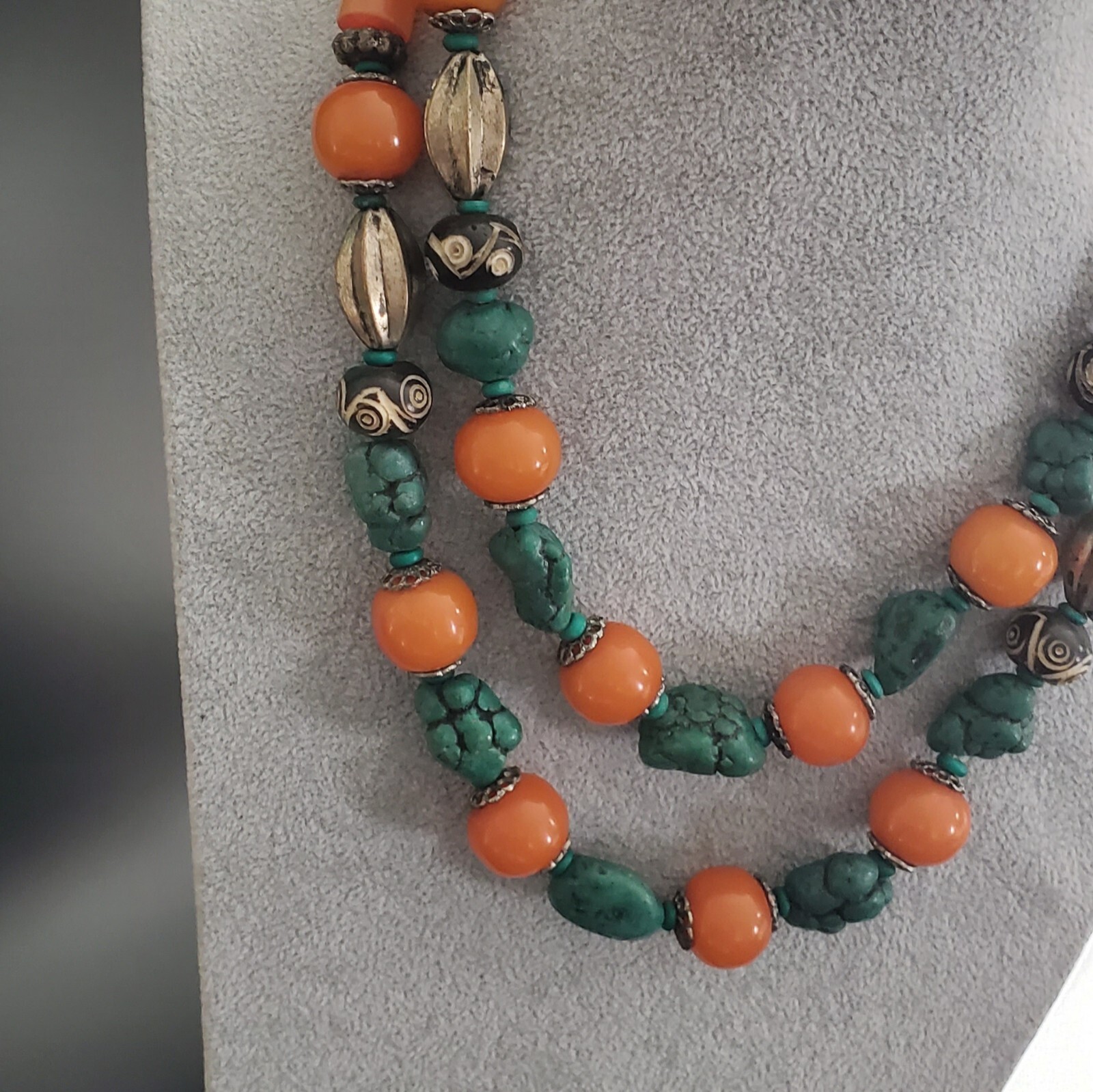 NWT Bohemian Boho Lot of 2 Necklaces 19 to 22 in. World Market Exclusive India