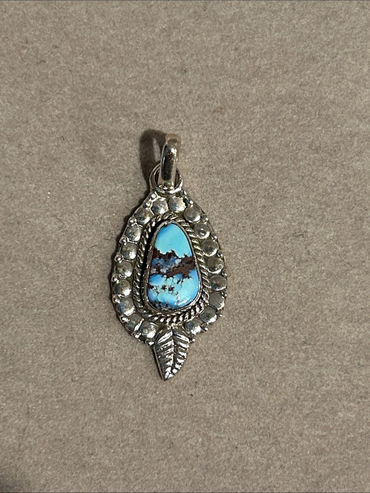 Turquoise Pendant in Sterling Silver