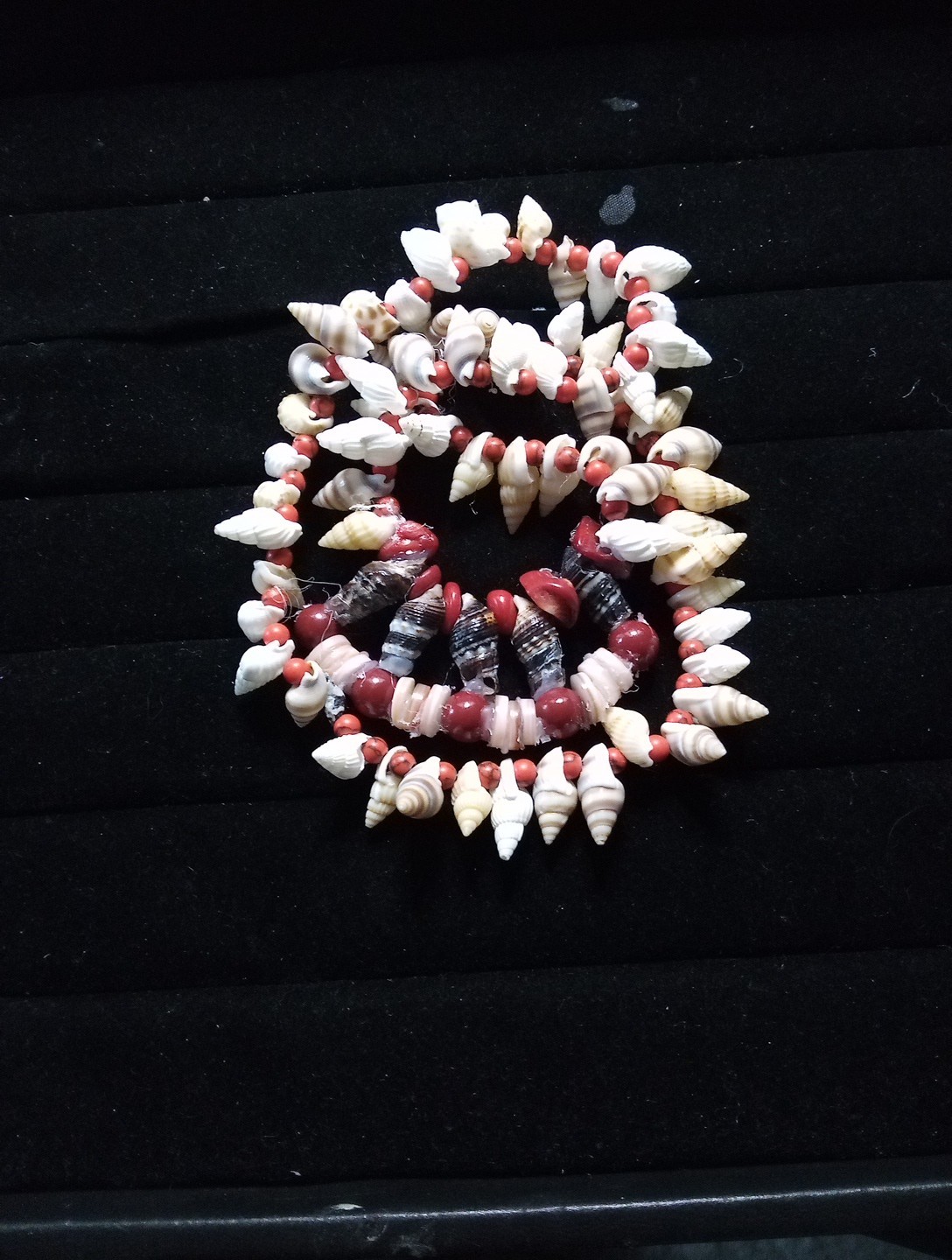 ADJ. CORDED NECKLACE & OBSIDIAN BEAD CROSS PENDANT