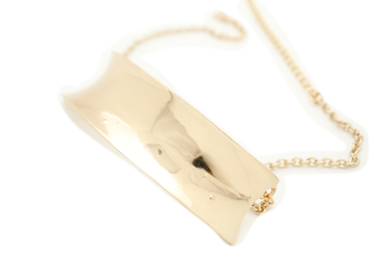 Cocktail Women Fashion Jewelry Gold Metal Plate Short Choker Necklace Party Look