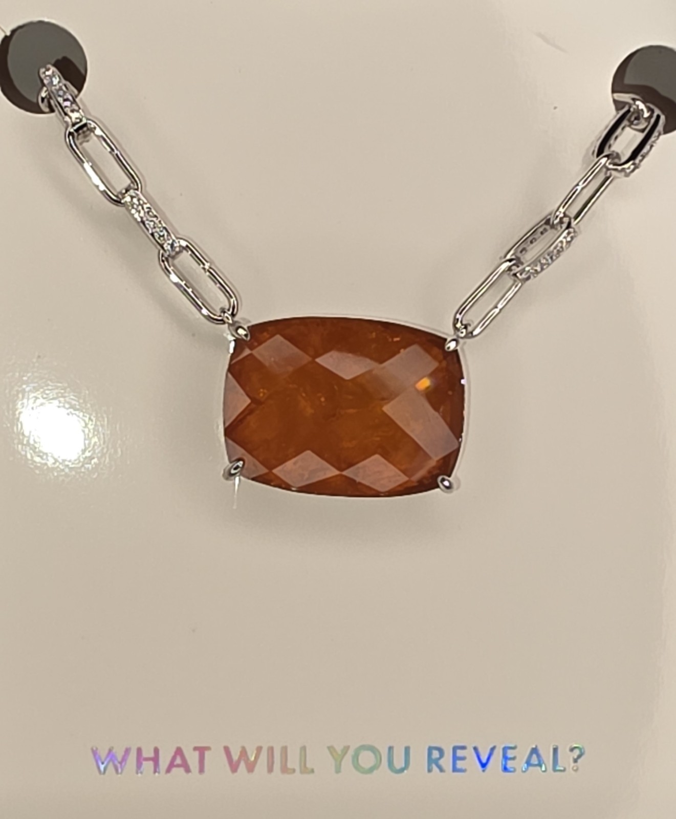 Mental Health Awareness Necklace, NK38779, Trust The Journey Within-Rhodium