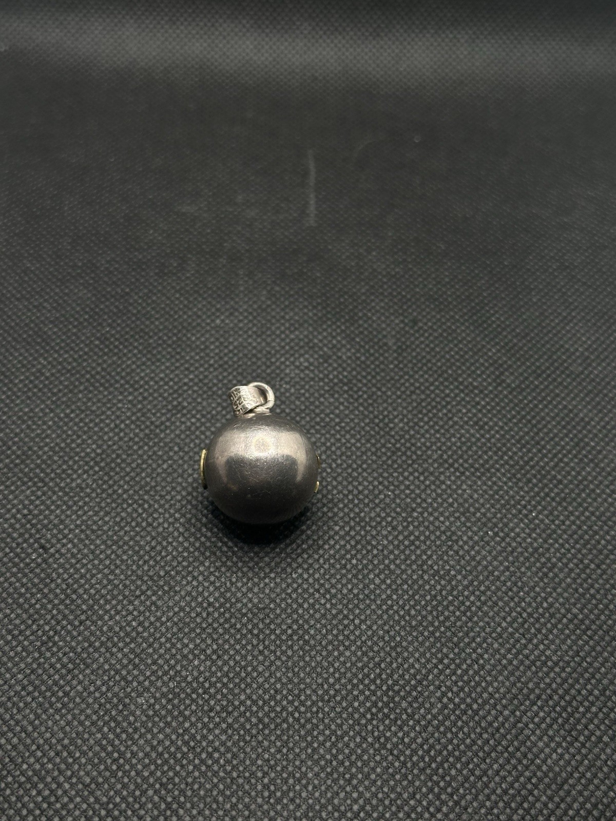 Vintage Sterling Silver Two-Tone Fairy Harmony Ball “I Love You” Pendant