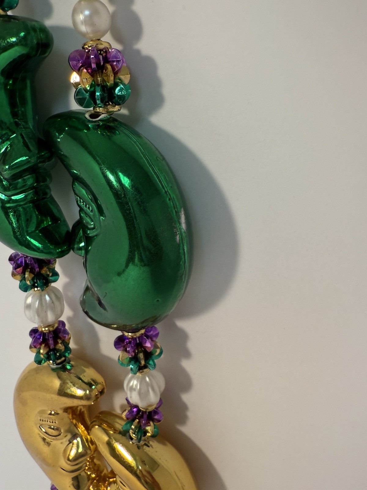 Variety of Vintage Mardi Gras Beads Necklace’s Italian Flag Pirate Jester Joker