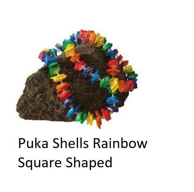 18 Inch Gay Pride Surfer Necklace Choker Rainbow Coco Beads Puka Shells LGBTQ