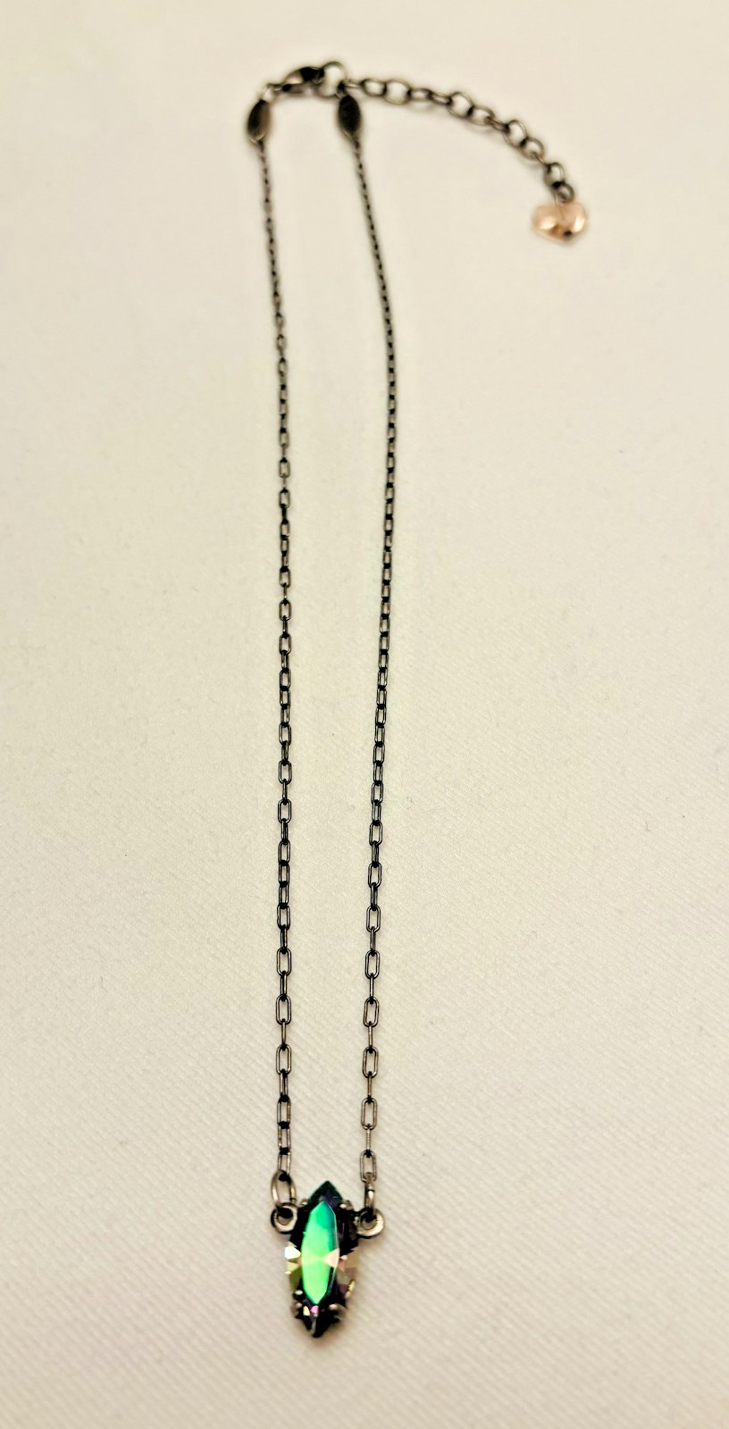 Sabika Marquise-Cut Iridescent Stone Necklace