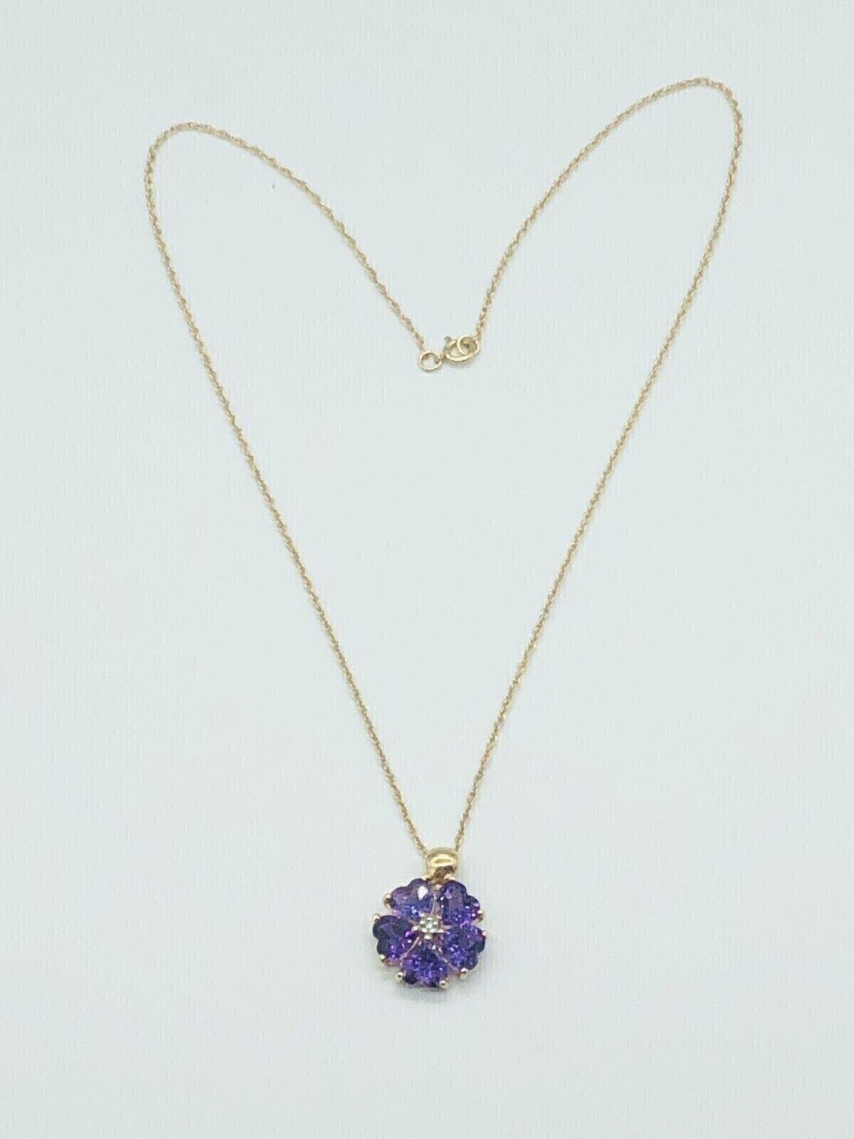 2.20Ct Heart Cut Simulated Amethyst Fancy Women’s Pendant 14K Yellow Gold Plated