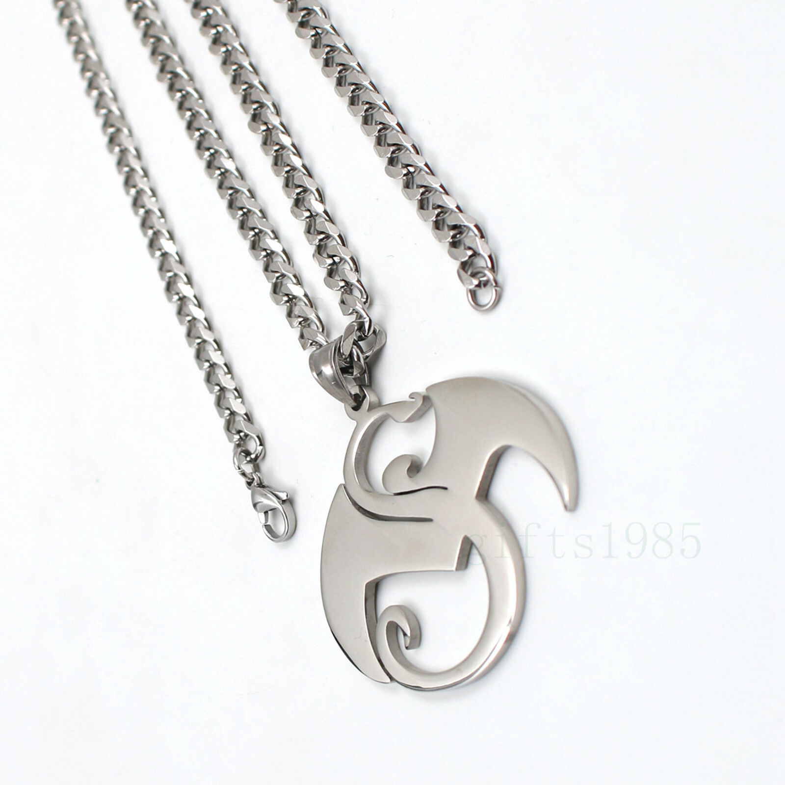 3 tone Large strange music charm S.steel pendant TECH N9NE curb box necklace