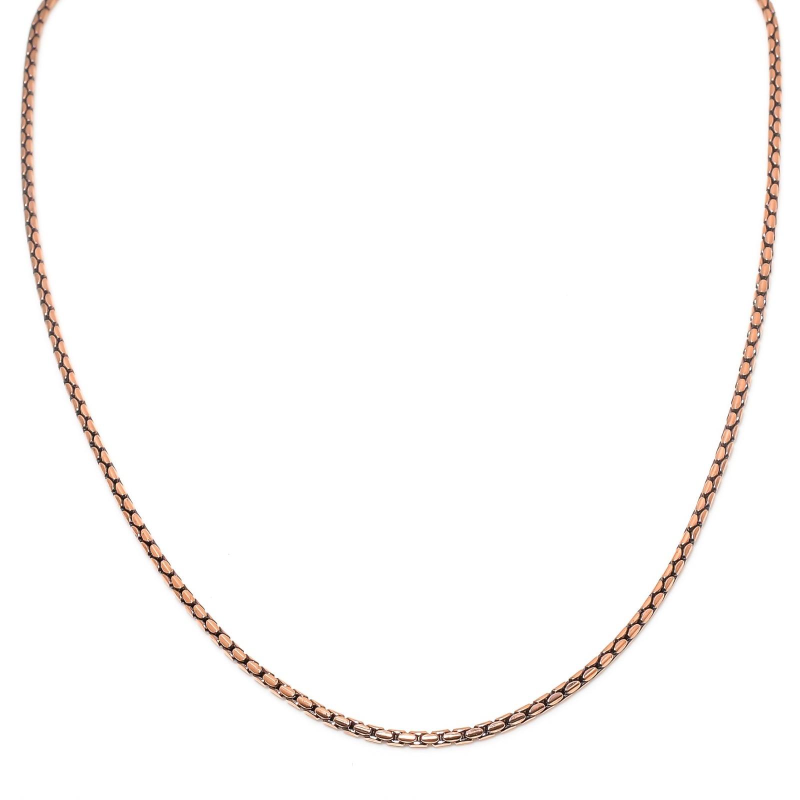 Cz Copper Chain Necklace With Lobster Clasp Handcrafted Wheat Chain For Necklace