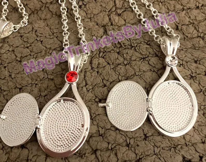 H2O Just Add Water Cute MINI Lockets Rhodium Plated Rolo Chain Necklace Mermaids