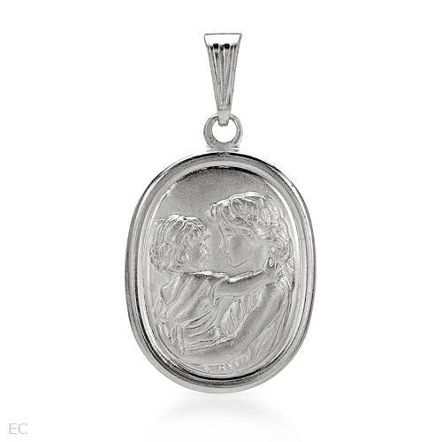 Mother and A child New Pendant Made in 925 Sterling silver Length 32mm