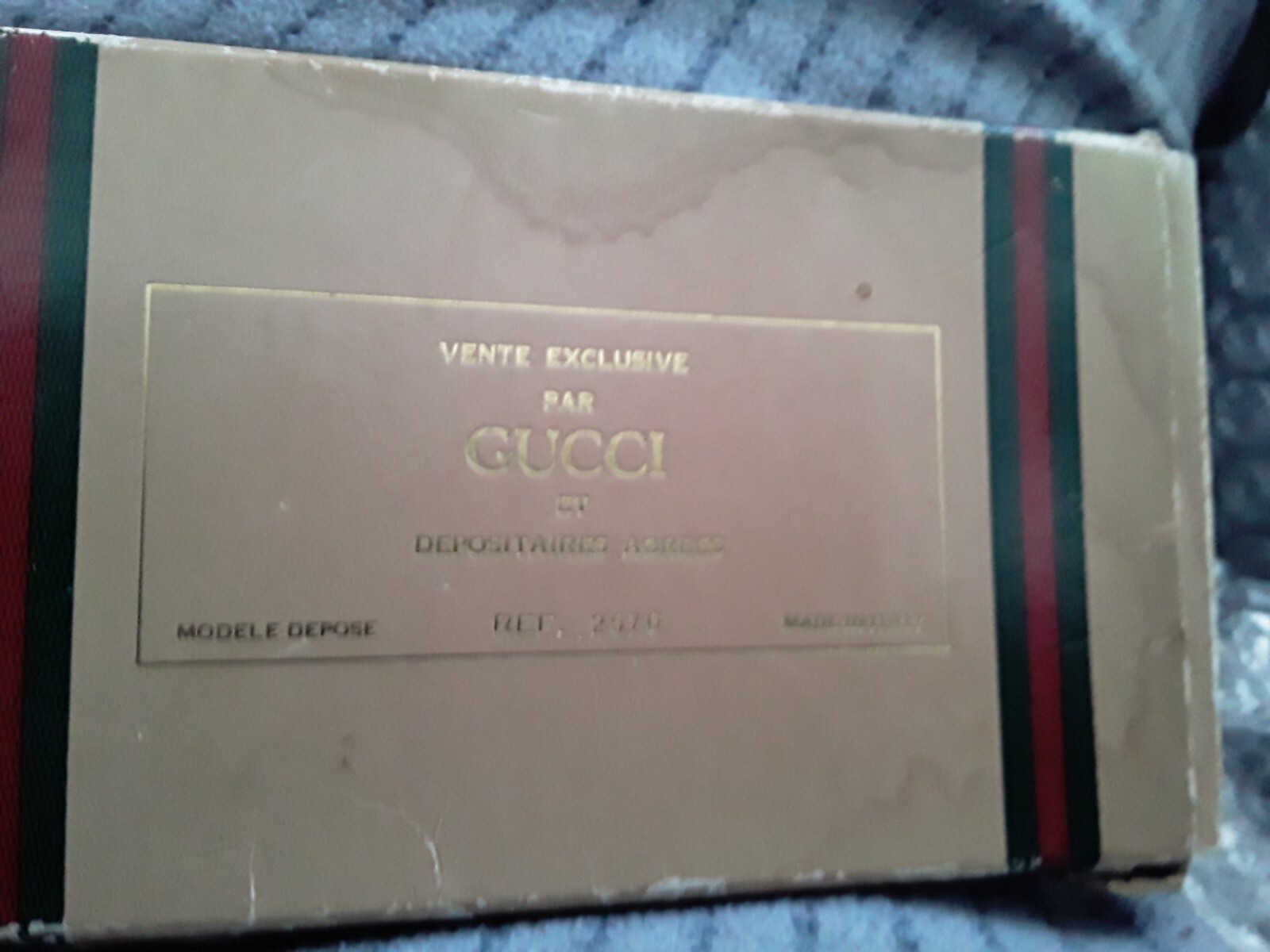GUCCI SHERRY LINE PERFUME BOTTLE GOLDTONE FLASK