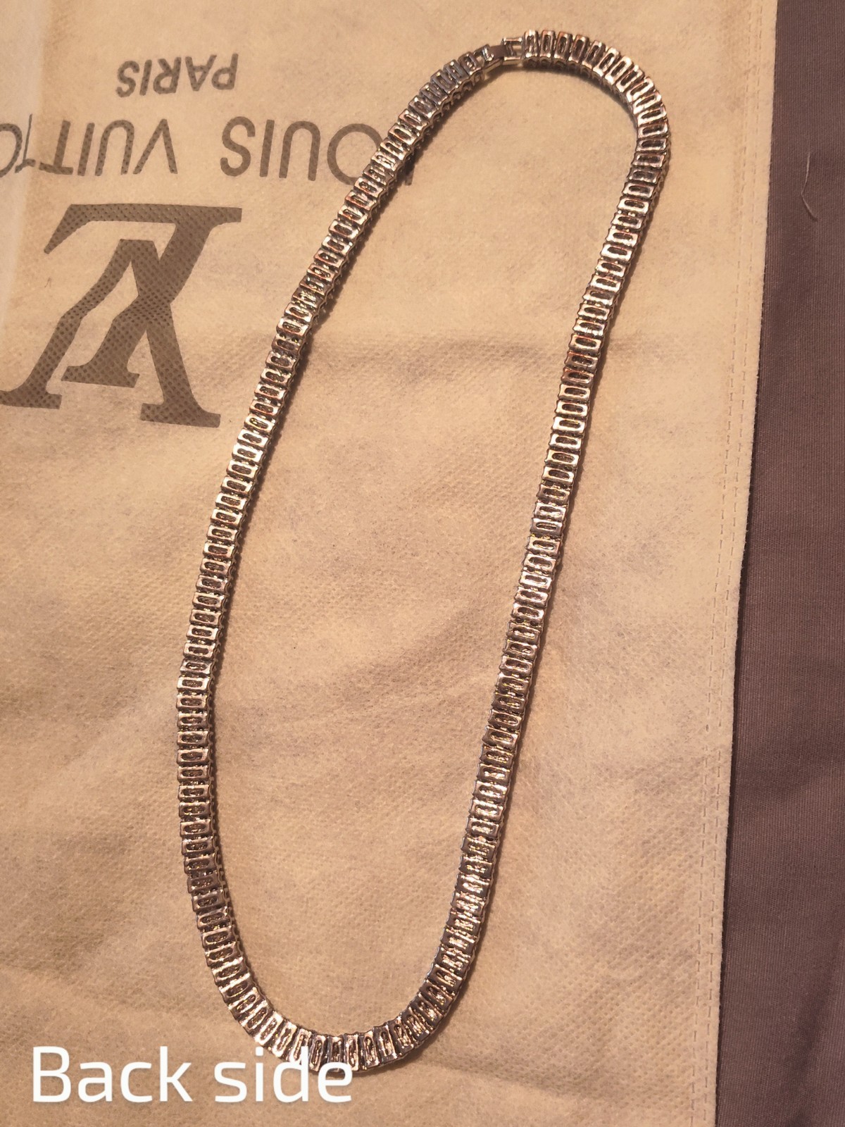 Icy Hip-hop 2 row Bling, Silver Tone Clear Rhinestone Tennis Necklace Chain 24″
