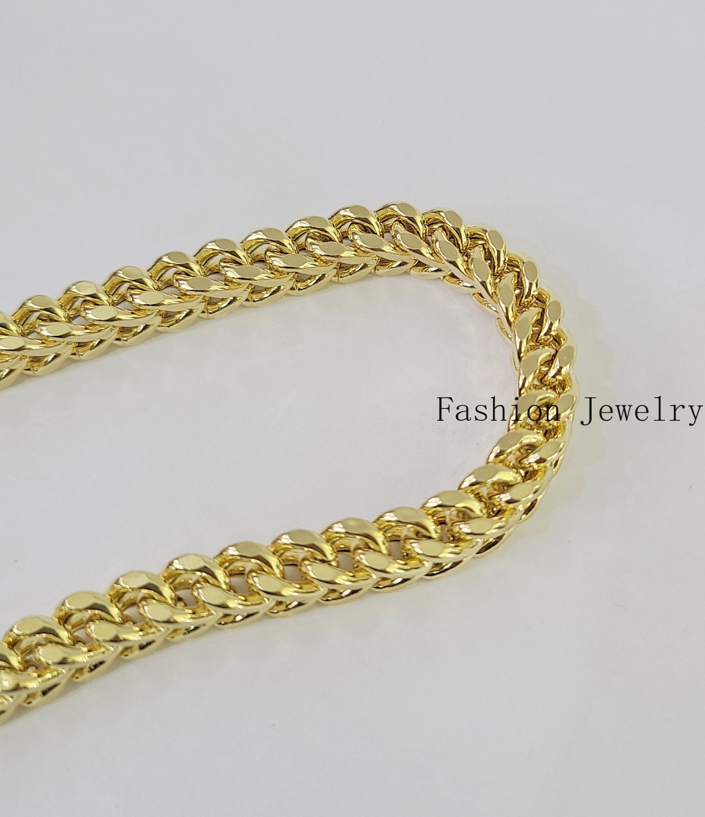 10k Franco Bracelet 8mm 8″ Inch Yellow Gold Men Women Link Real 10kt