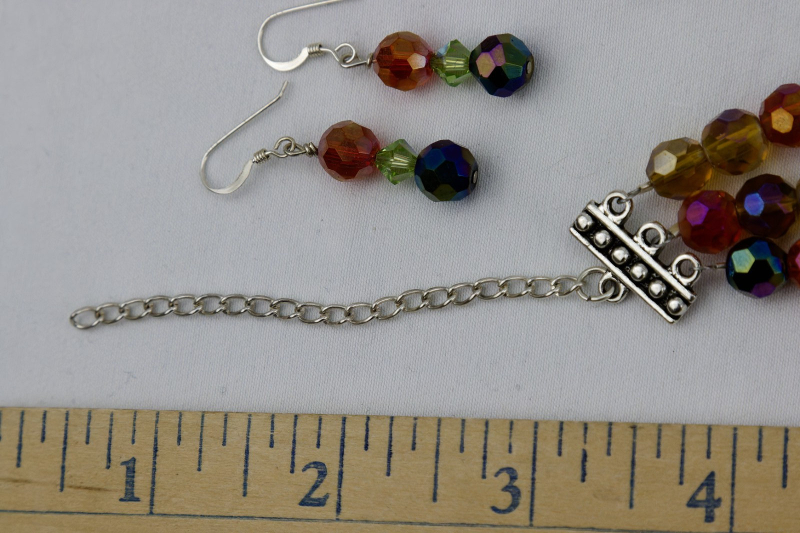 Multi-color Faceted Glass Bead SET