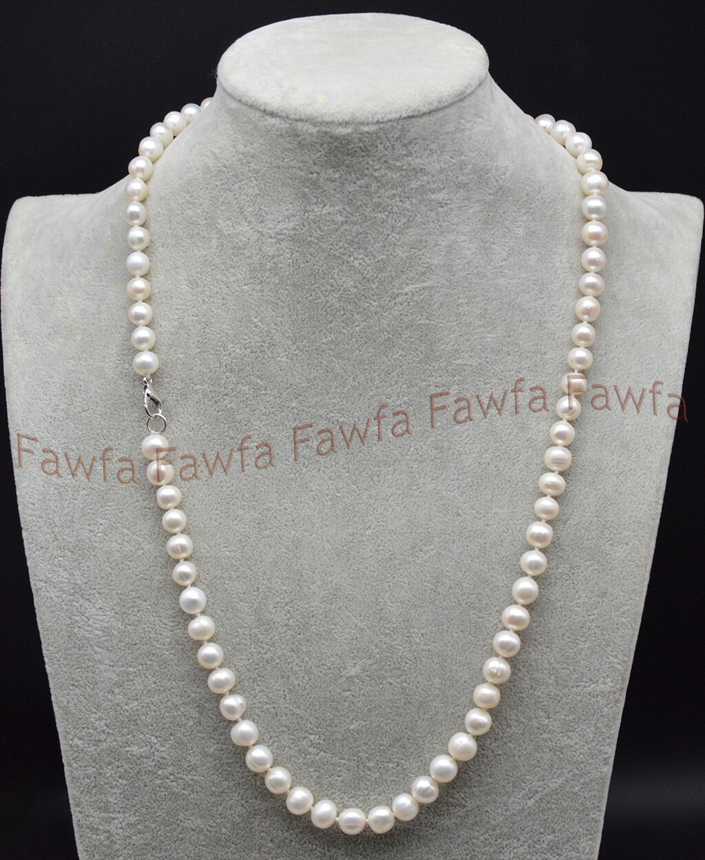 Natural Genuine 7-9mm White Akoya Freshwater Cultured Pearl Long Necklace 16-48″