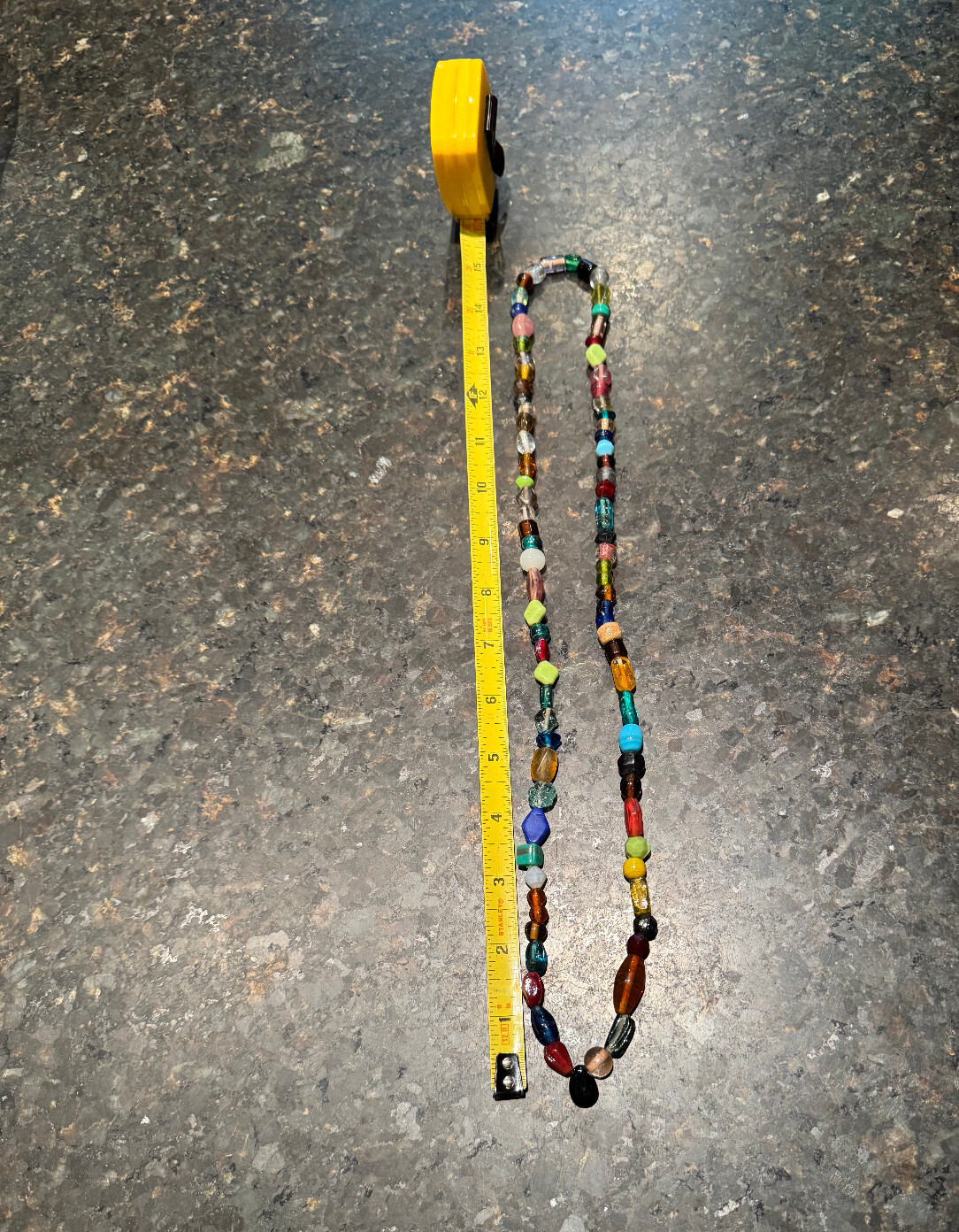 3 Long Necklaces Lot Colorful Glass/Stones/Plastic Beads Various 15-19” Long