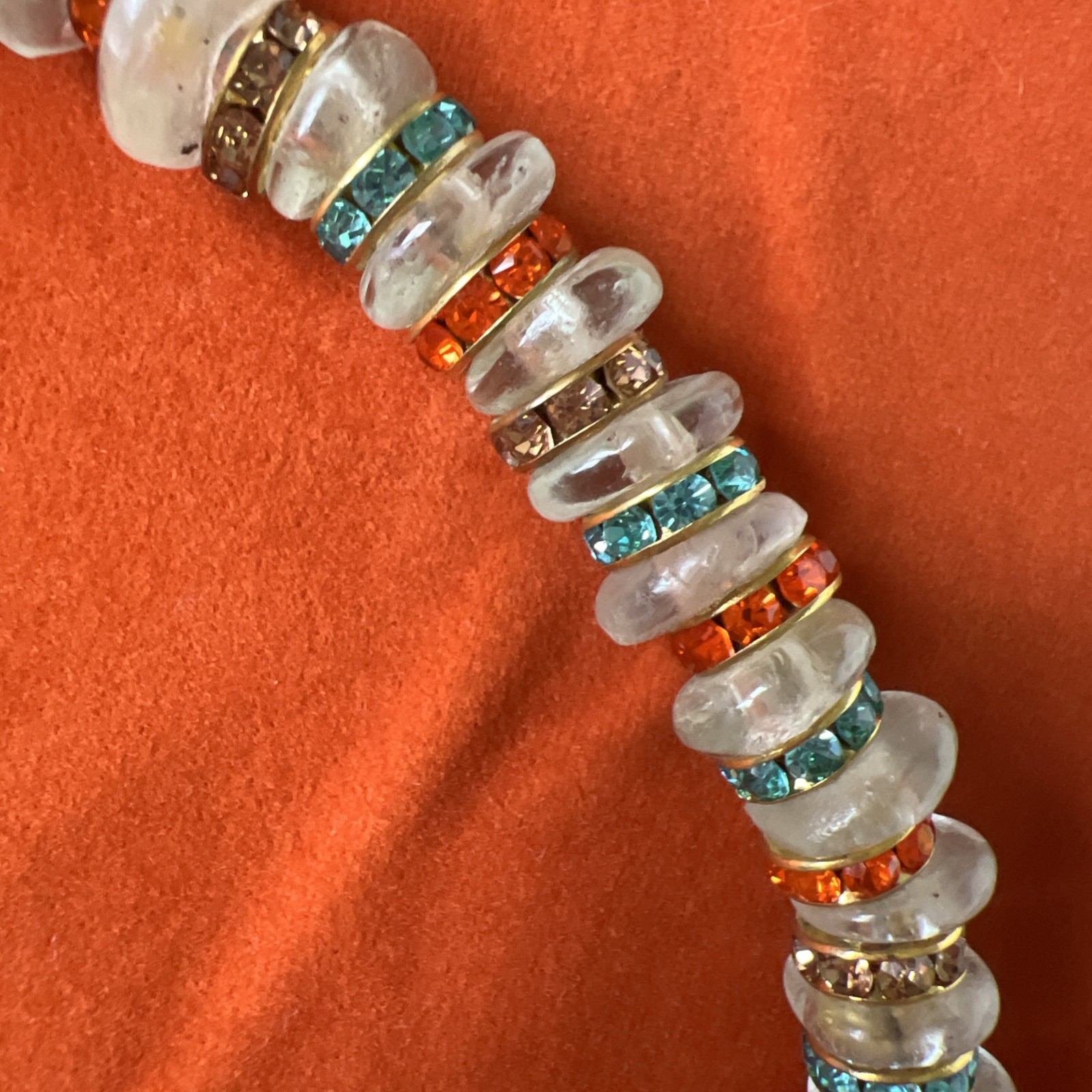 JULIETTA Heron Glass Color Necklace 925 Sterling Silver Magnetic Clasp NWT
