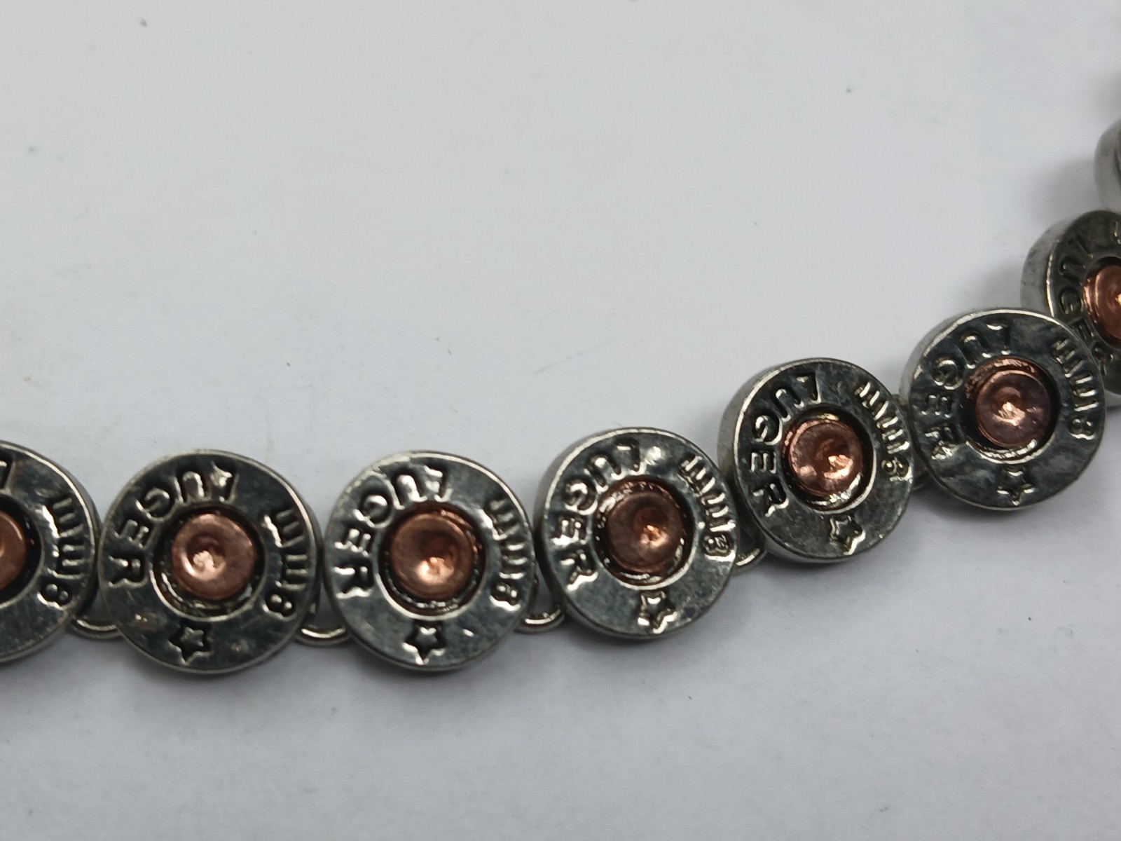 Bullet And Casing Necklace 9mm. 18″