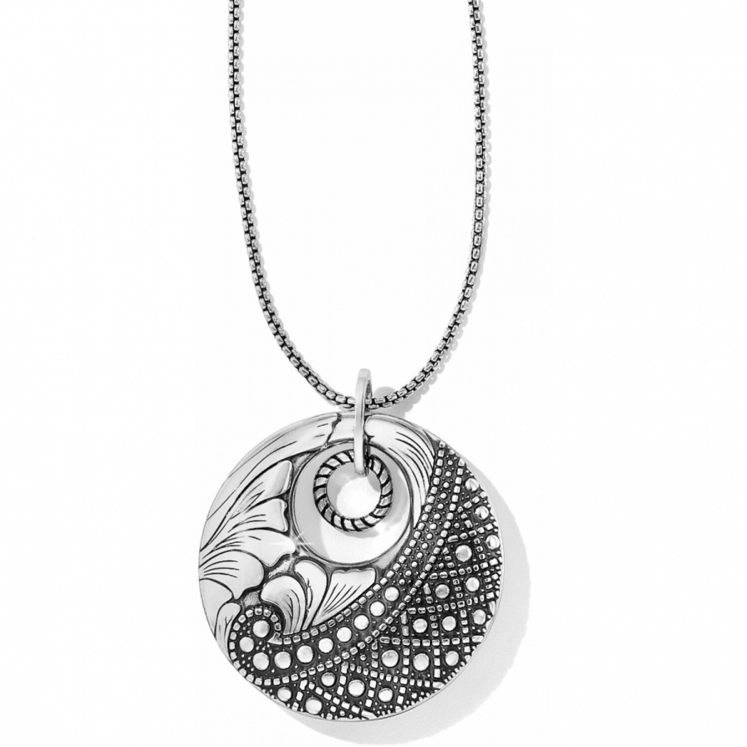 NWT Brighton TRUST YOUR JOURNEY Aqua Clear Crystal Convertible Necklace MSRP$158