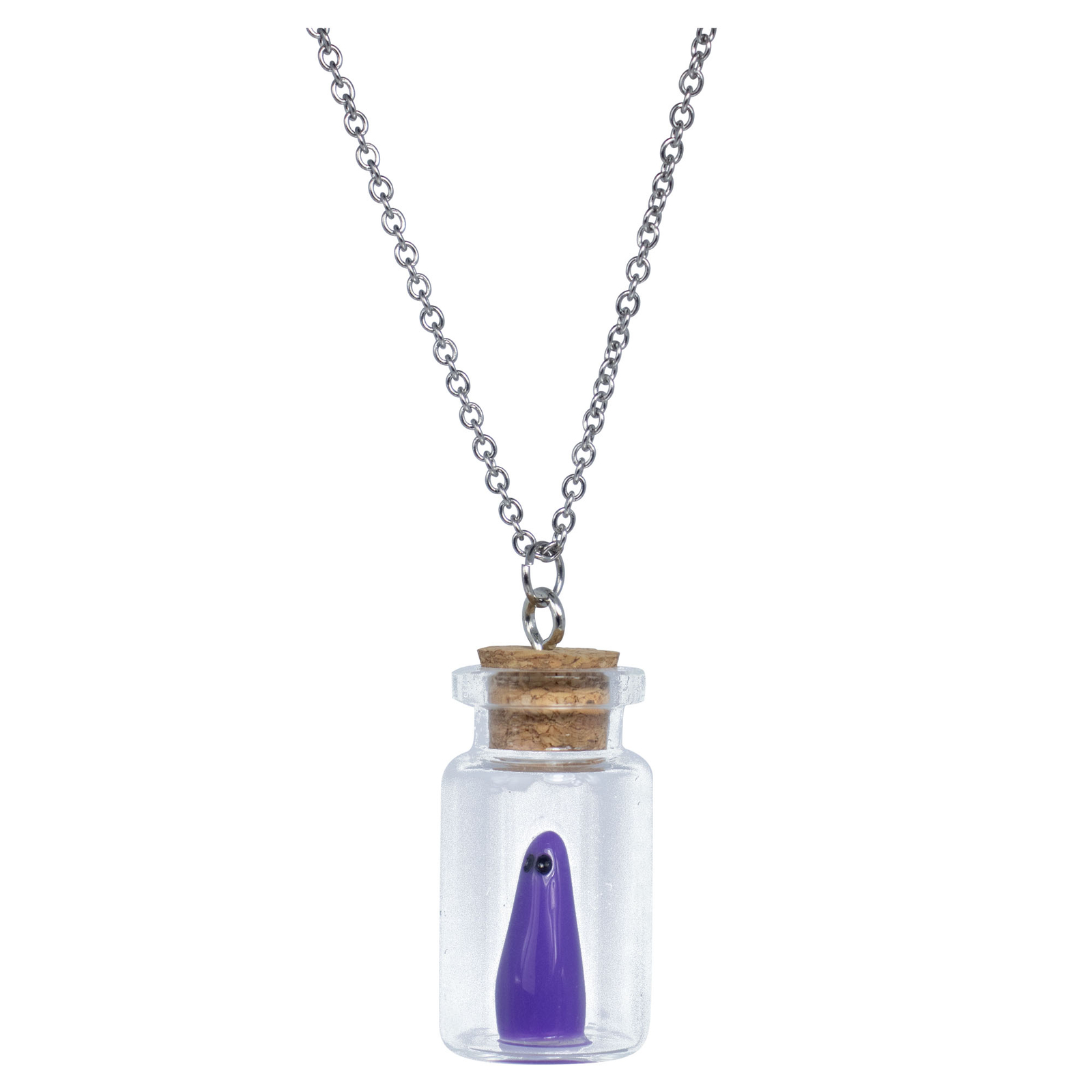 AlterImage Ghost In A Bottle Necklace Glow In The Dark Pendant Purple Includes