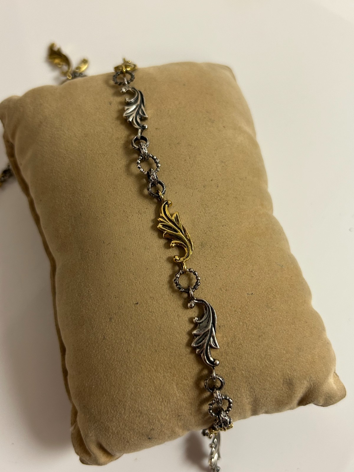 QVC Margaret Thurman Echo of the Dreamer Sterling Silver & Bronze 22″ Necklace