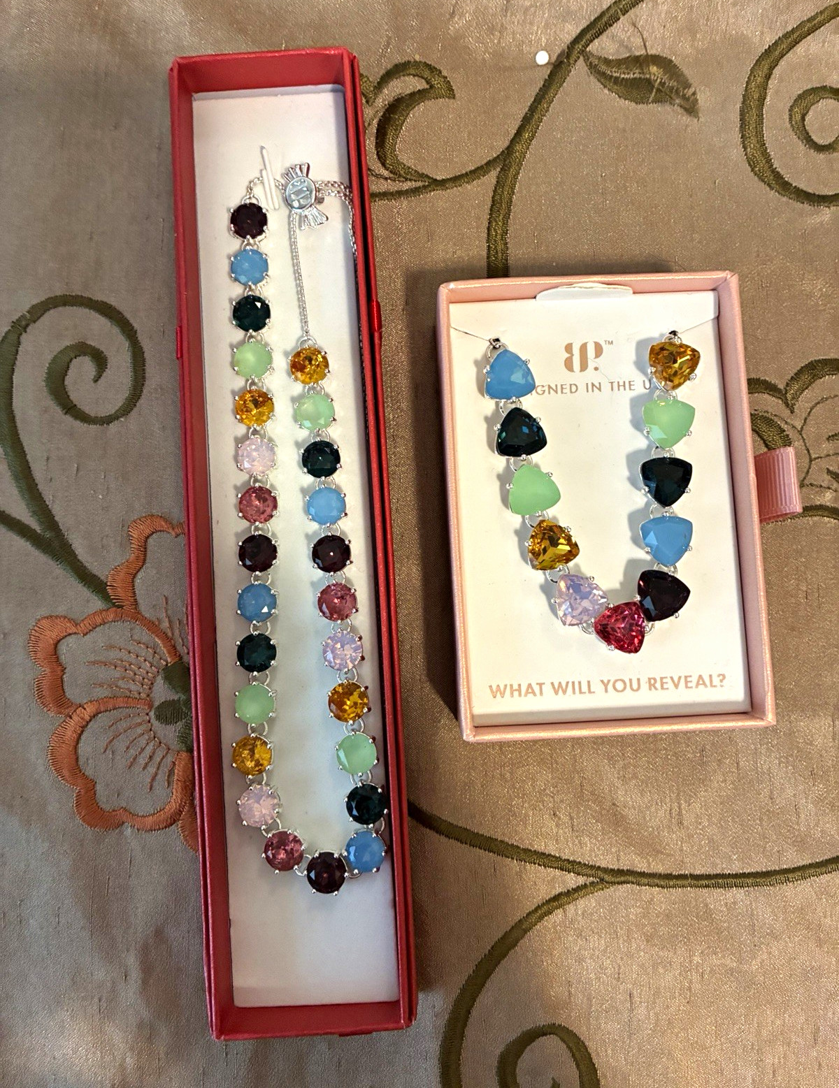 BP retro jewel candy necklace and bracelet