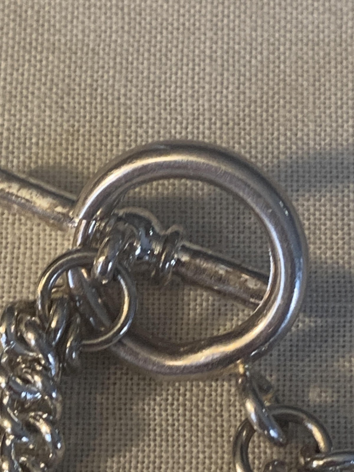 Lauren Ralph Lauren Necklace Silver Tone Layered Chain Collar 15 In Womens RL