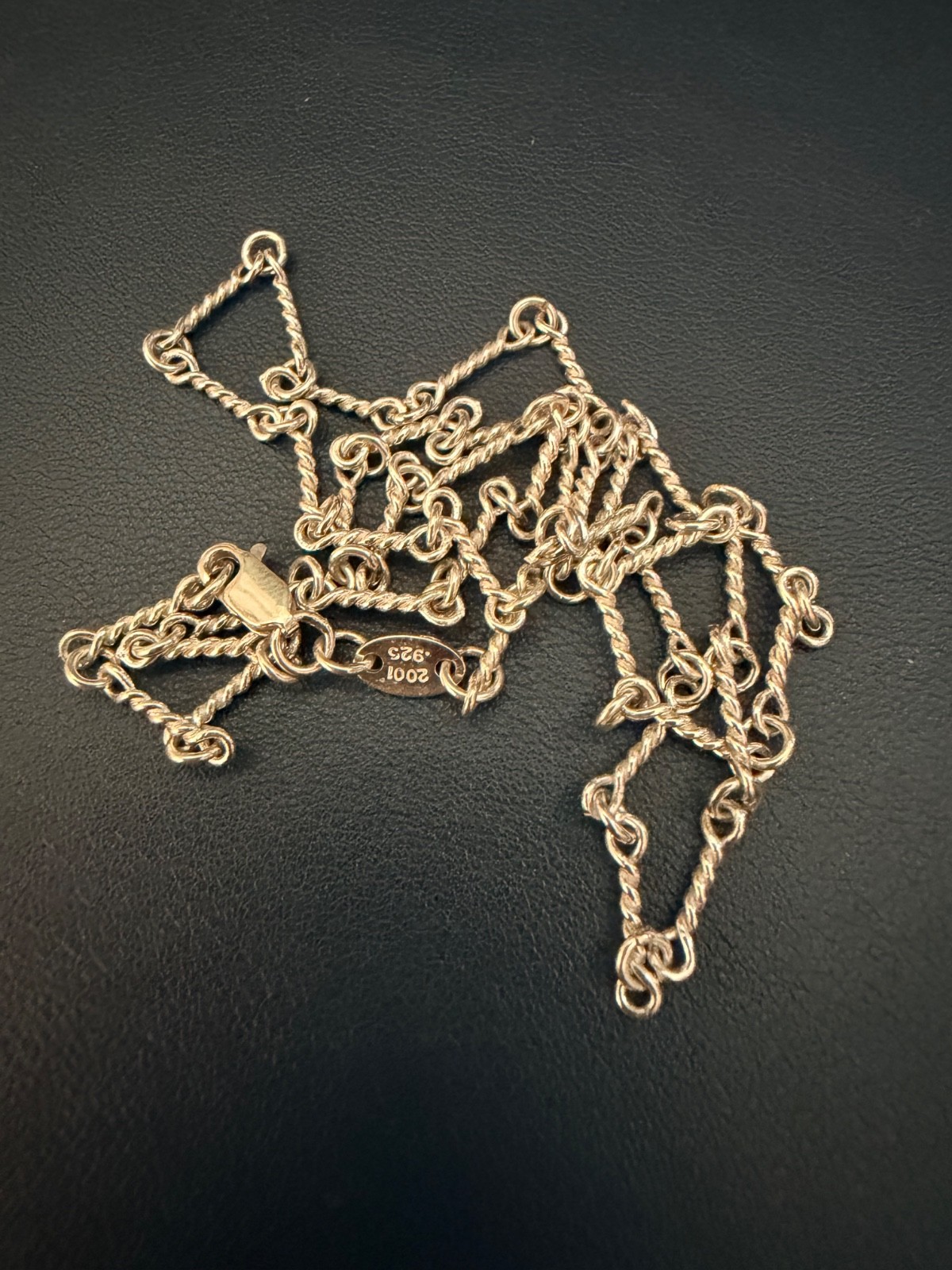 Chrome Hearts Twist Chain Necklace silver 925 Men used