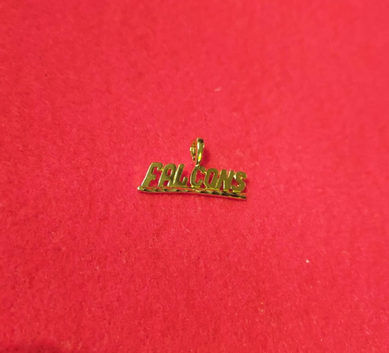 ATLANTA FALCONS SPORTS TEAM 14KT GOLD PLATED CHARM