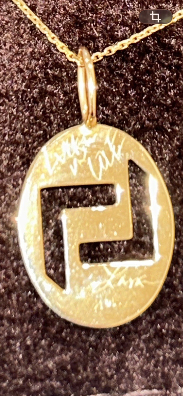 LANA Jewelry 14K Yellow Gold “Love & Luck” Pendant Necklace Hand-Signed by Lana