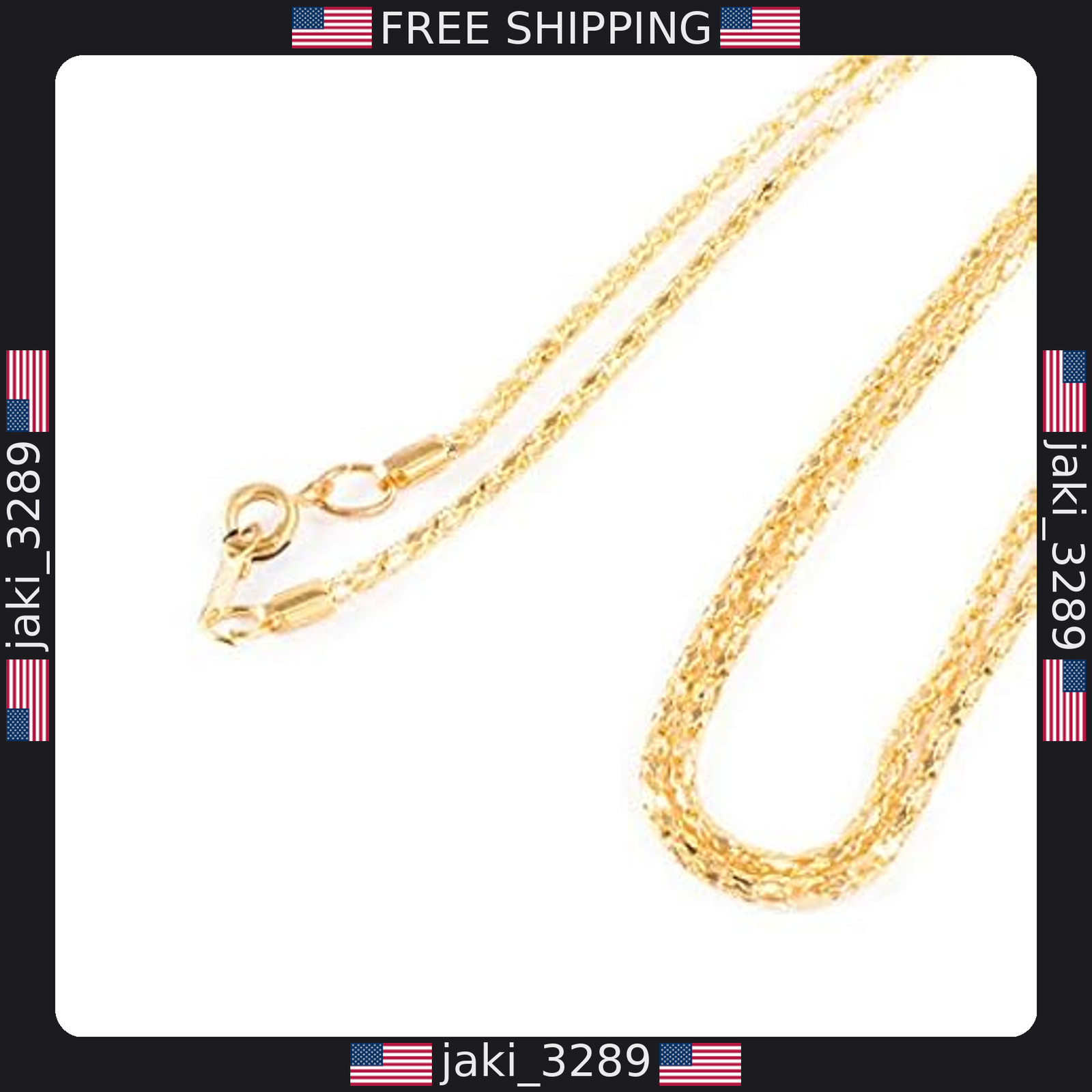 Gold Chain Necklace with 1.75″ Magnifier Lens – Perfect for Reading and Vision