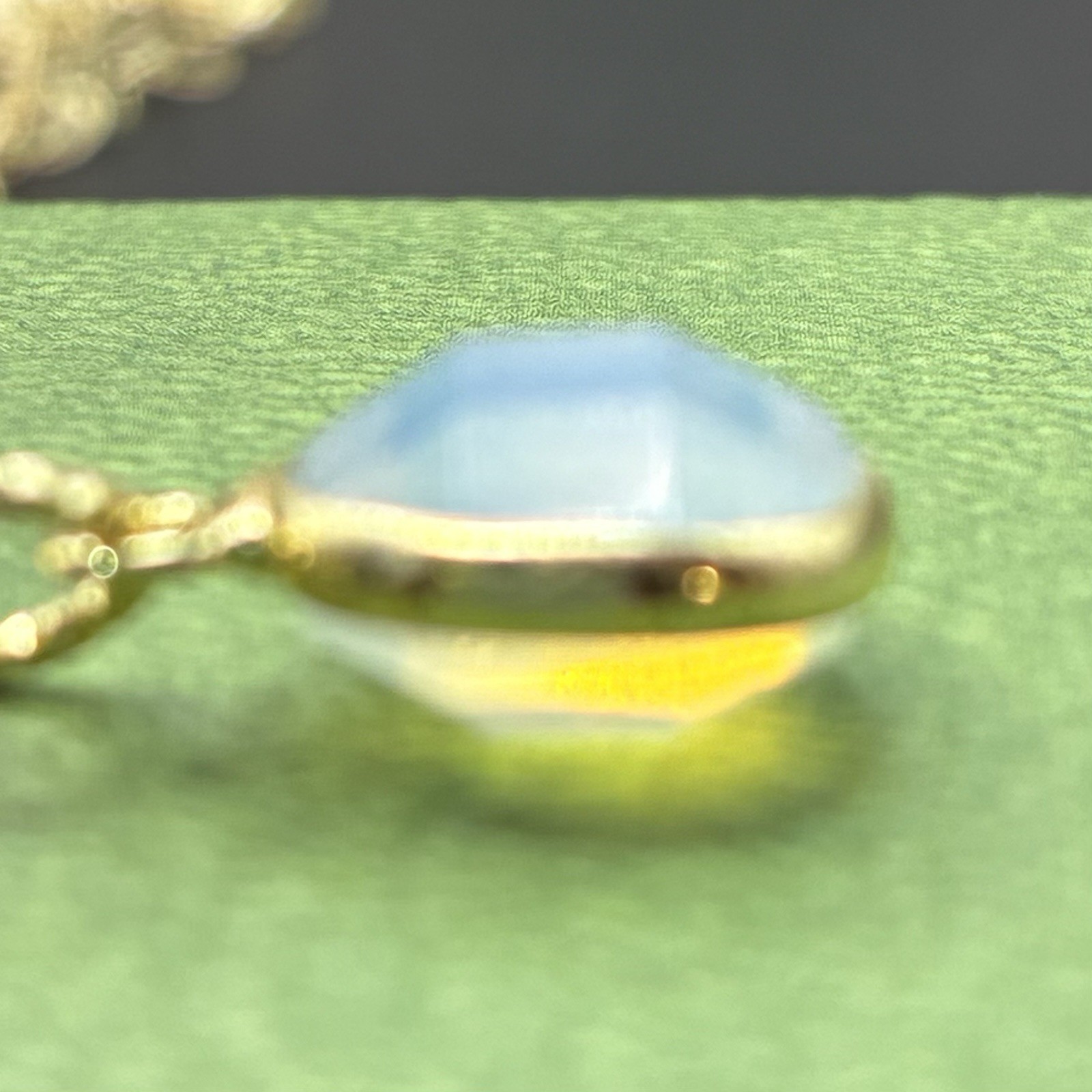 Sparkling 14k Gold Filled Heart Chain with Alluring GF Opalite Pendant Necklace