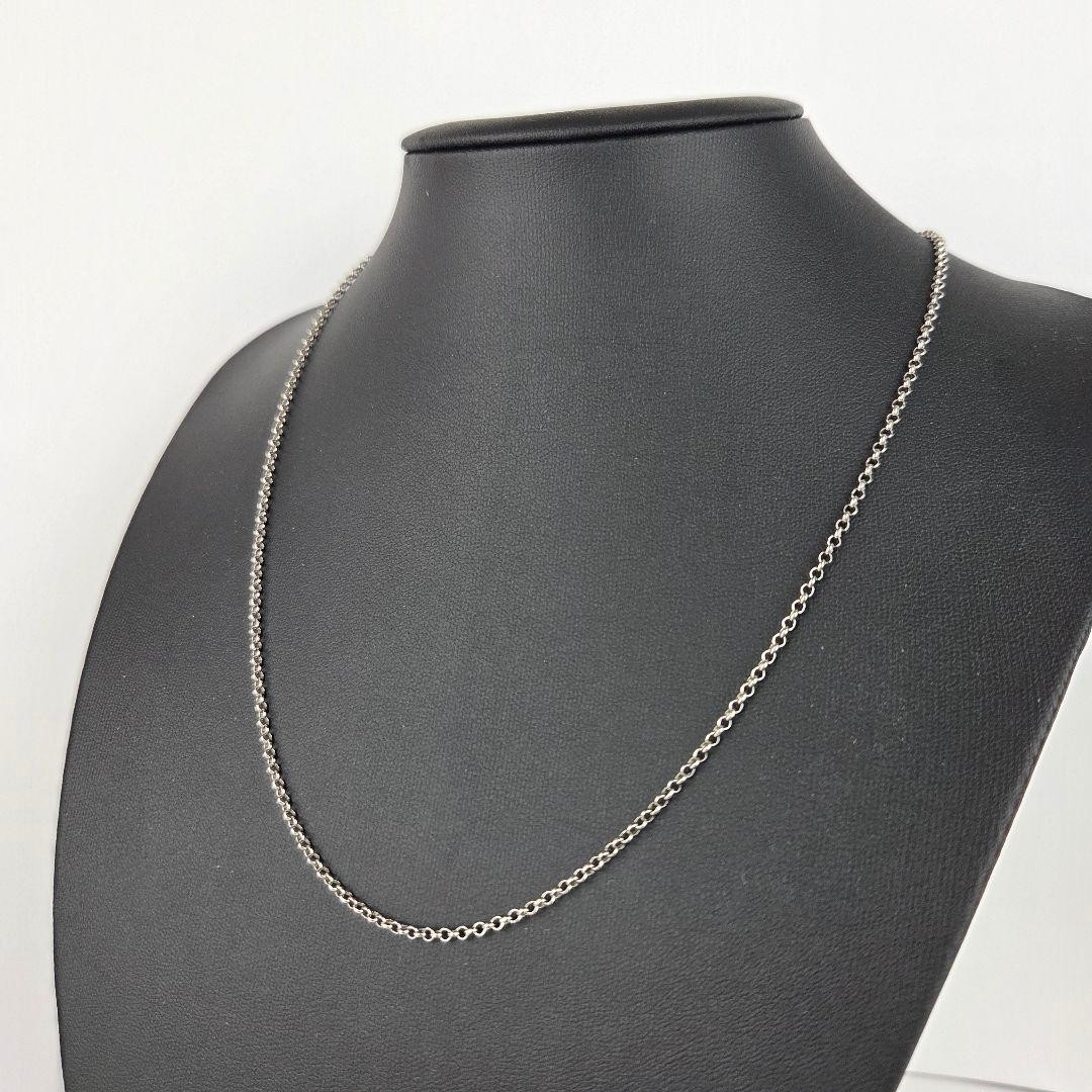 Excellent Gucci Figaro Chain, 50 Length, 2.2 Width, Black Silver,